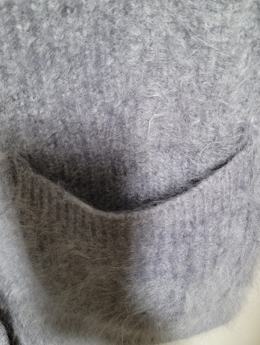 J. Crew 100% Brushed Cashmere Spring Street Oversized V-neck Cardigan, Gray - Picture 7 of 16